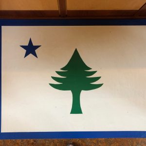 Original Maine State Flag. 24" x 36",  $400.00
36" x 48",   $750.00
